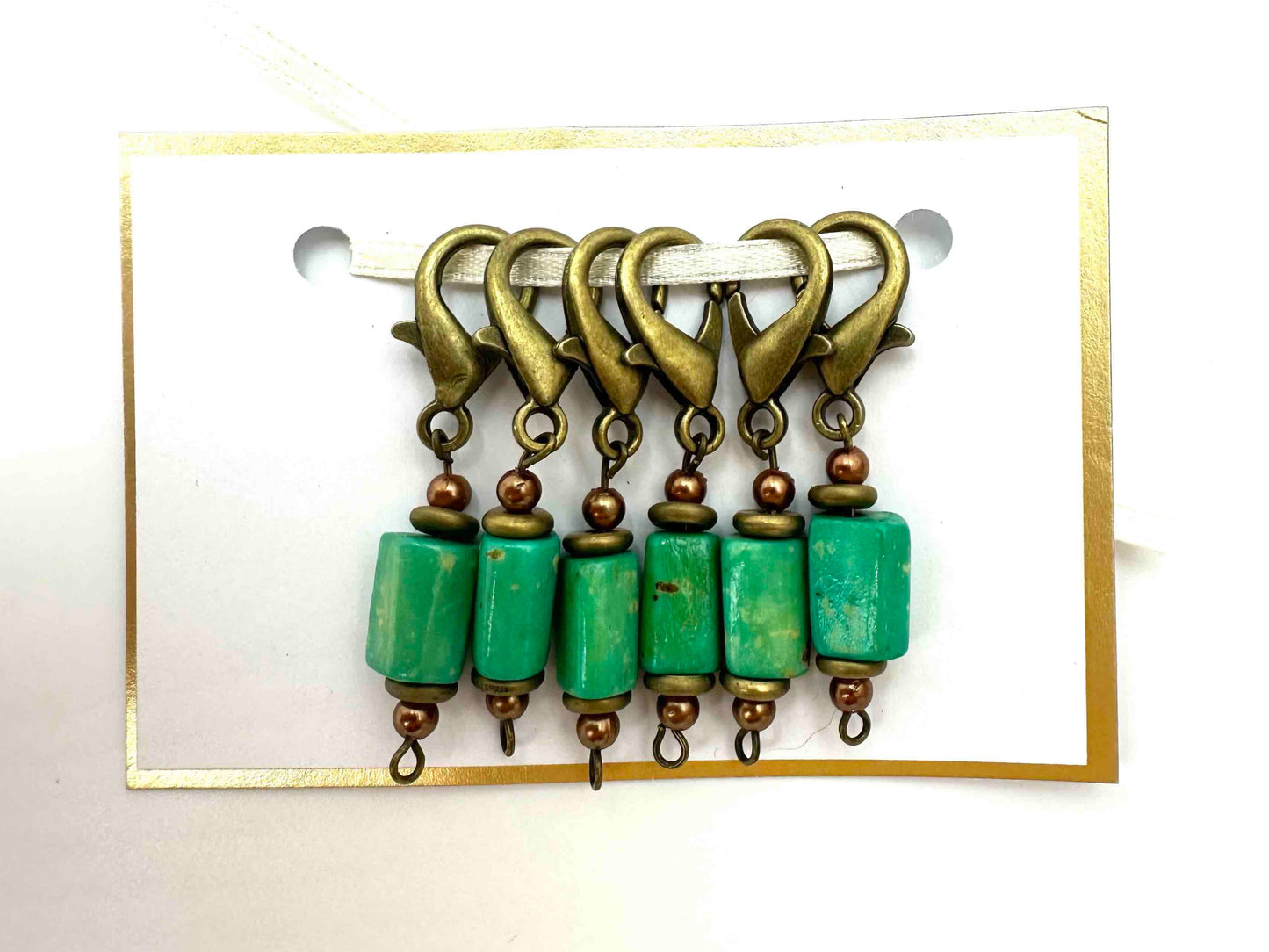 Antique Bead Stitch Markers 6pk