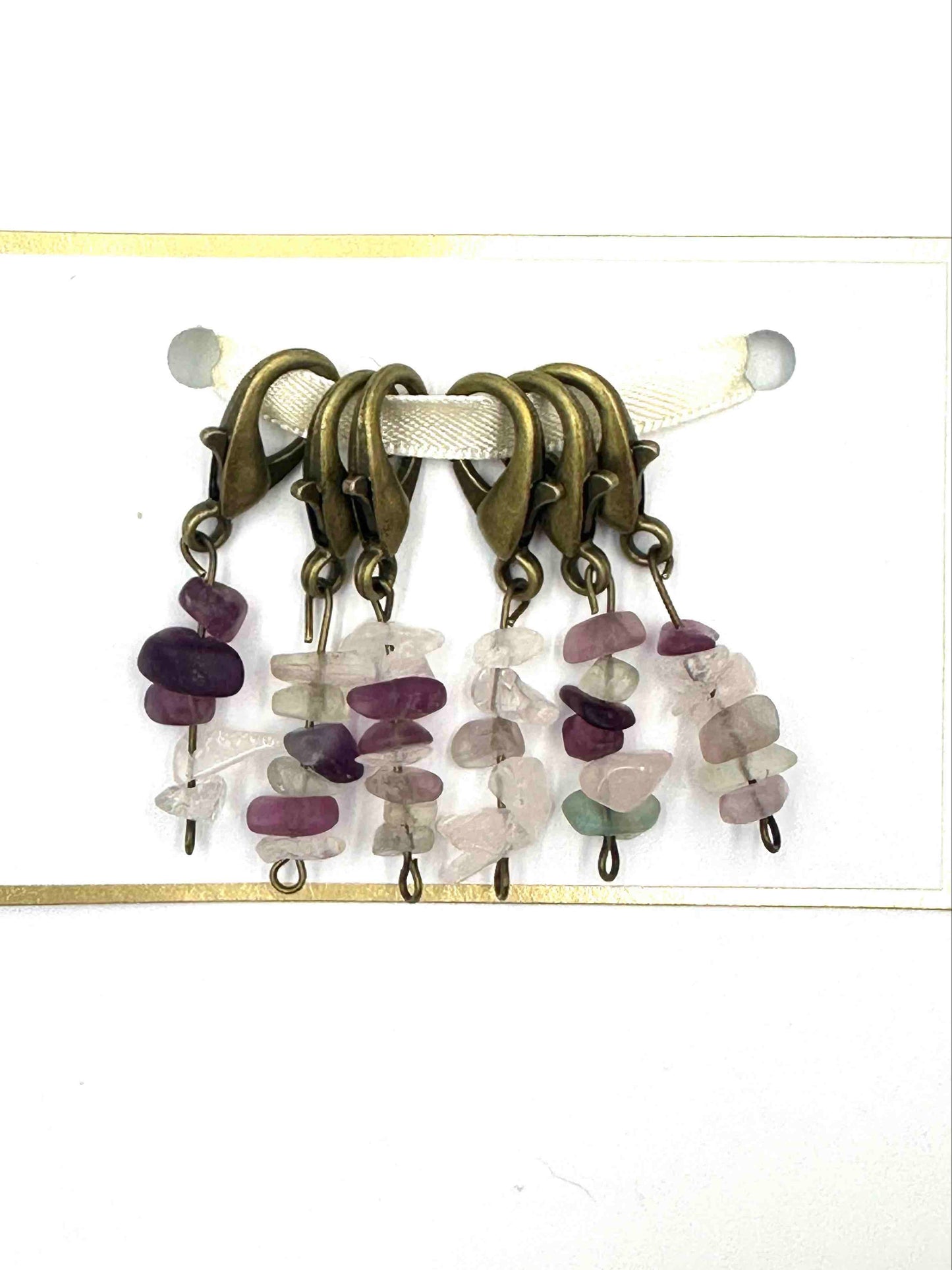 Gemstone Stitch Markers 6pk