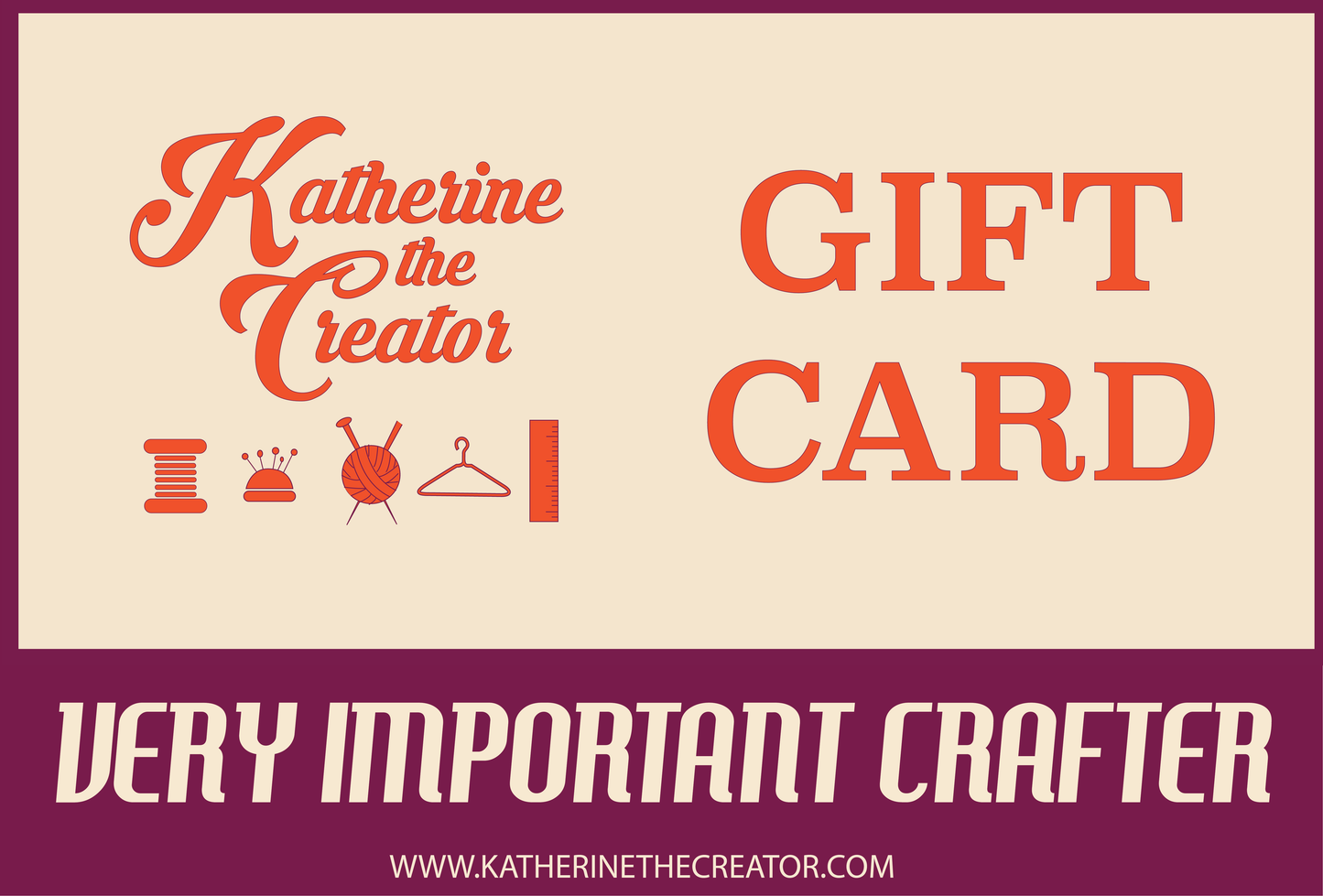 Very Important Crafter Gift Card