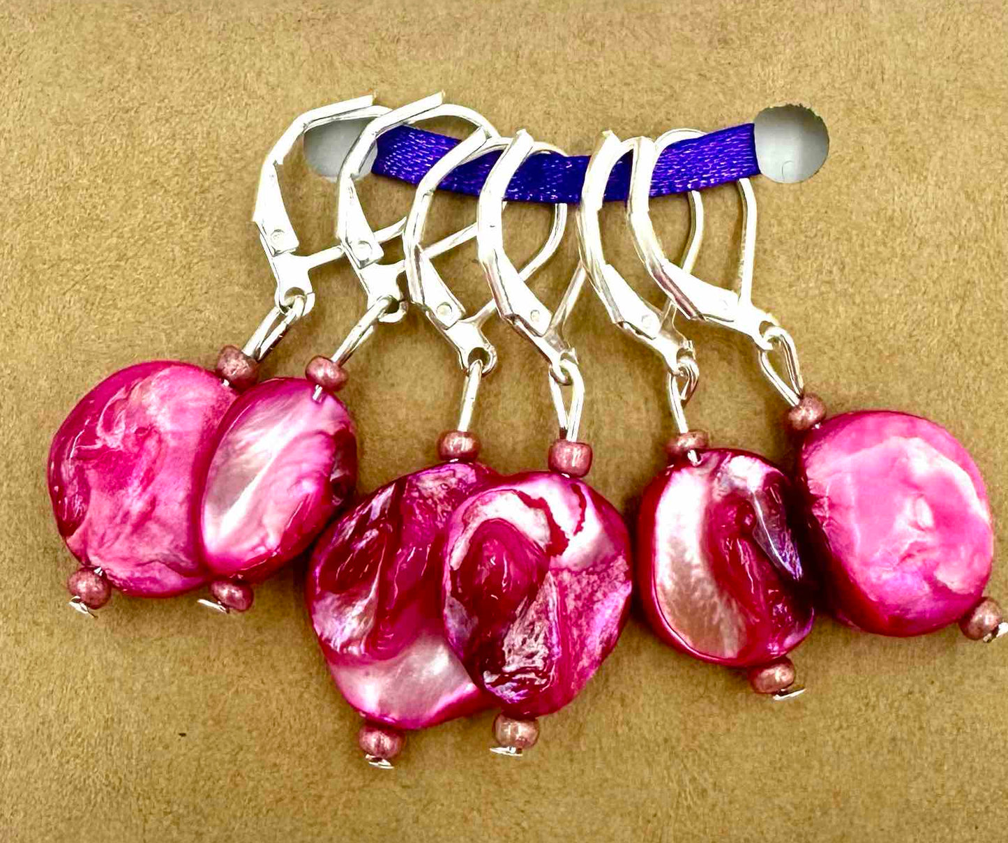 Freshwater Pearl Stitch markers