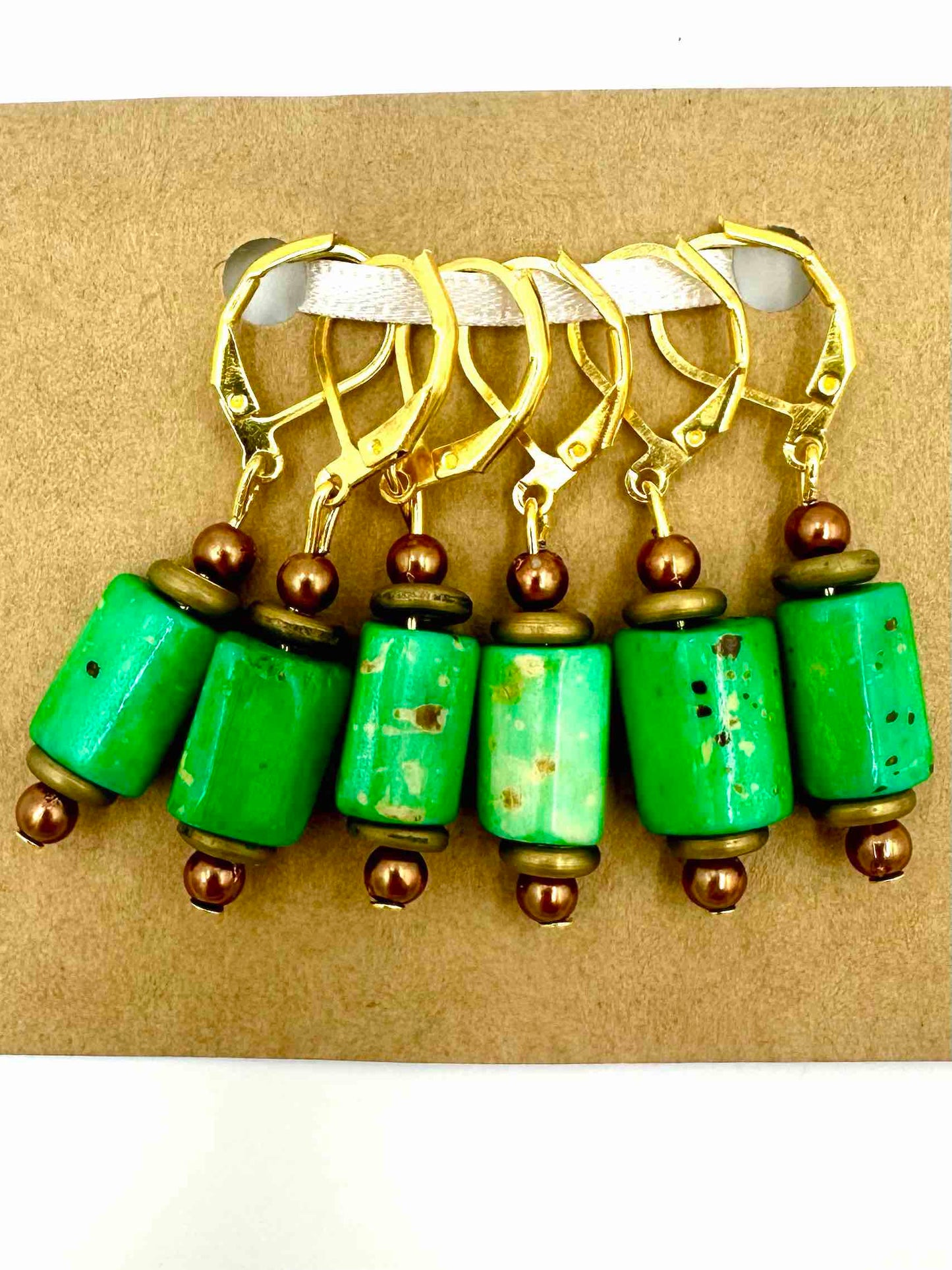 Antique Bead Stitch Markers 6pk