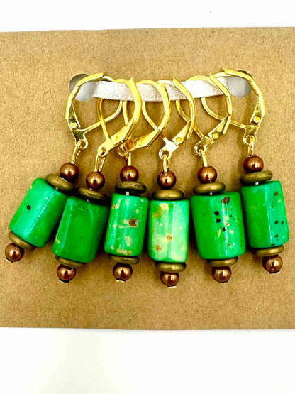 Antique Bead Stitch Markers 6pk