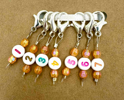 Numbered Stitch Markers Set