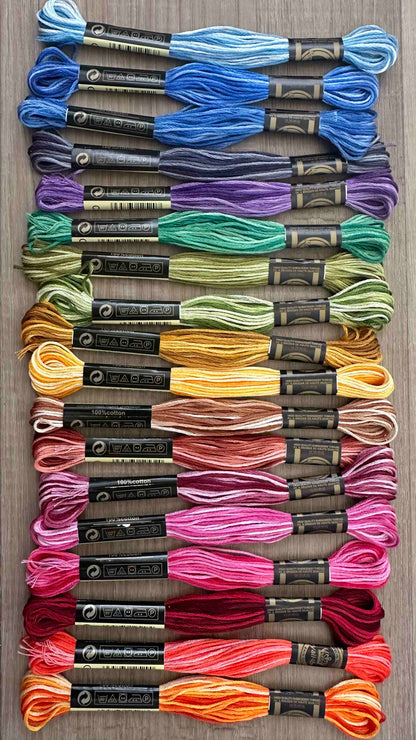 Veriegated Embroidery Cotton Floss