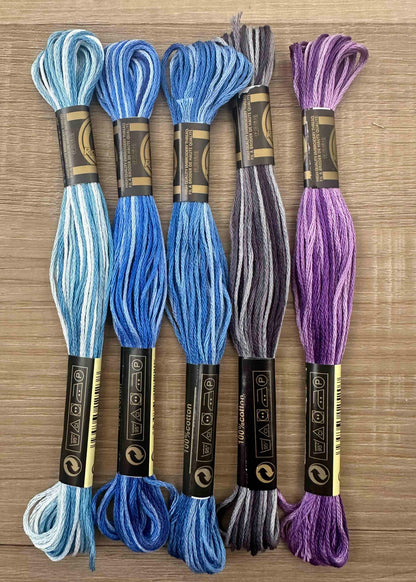 Veriegated Embroidery Cotton Floss