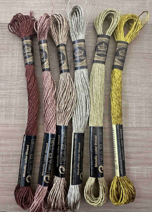 Metallic Embroidery Floss Gold