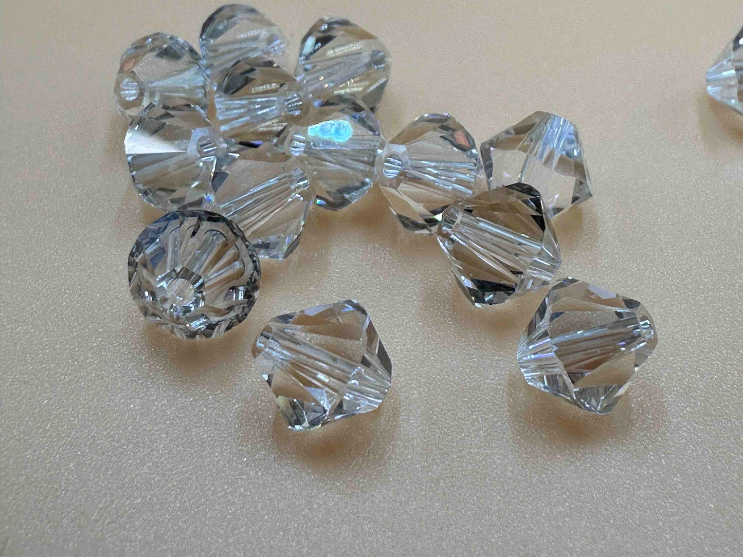 Swarovski 6mm Bicone Sew on Crystal