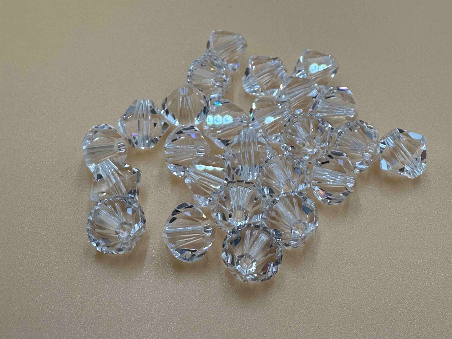 Swarovski 6mm Bicone Sew on Crystal